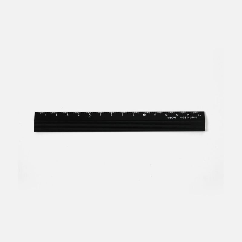Ruler Midori 15cm - Black