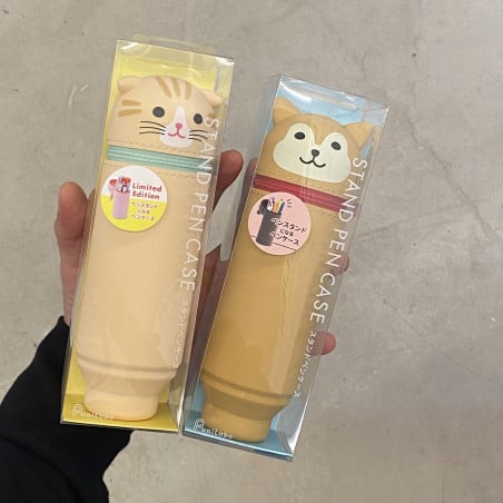 Cat shaped and Shiba shaped pen holders