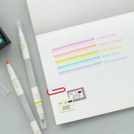 Pastel Felt Pen next to a notebook