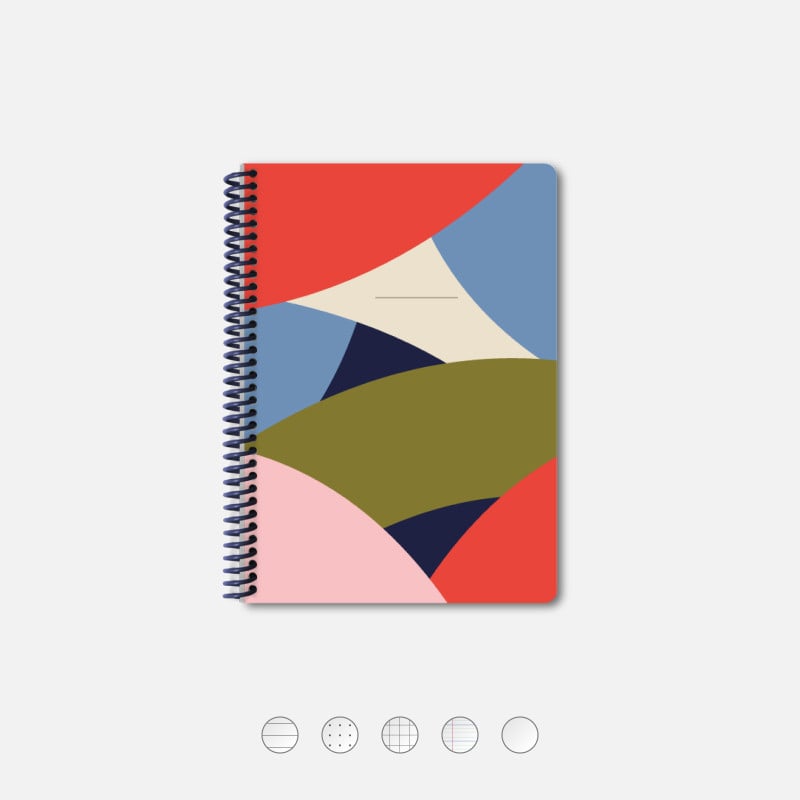 Notebook A5 + Notepad A6 old Style à spirales - Les papiers de Lucas