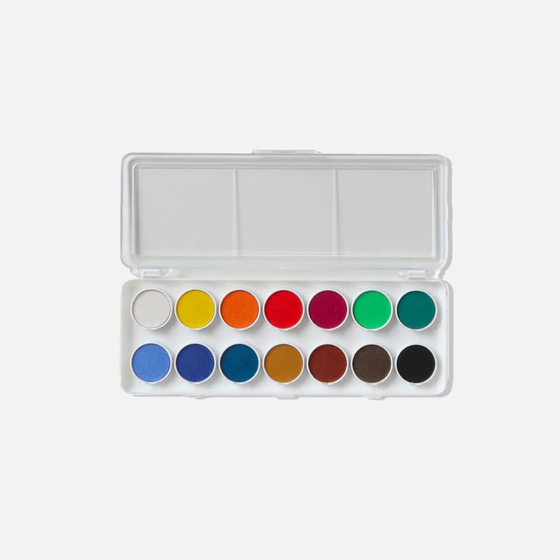 14 color watercolor box