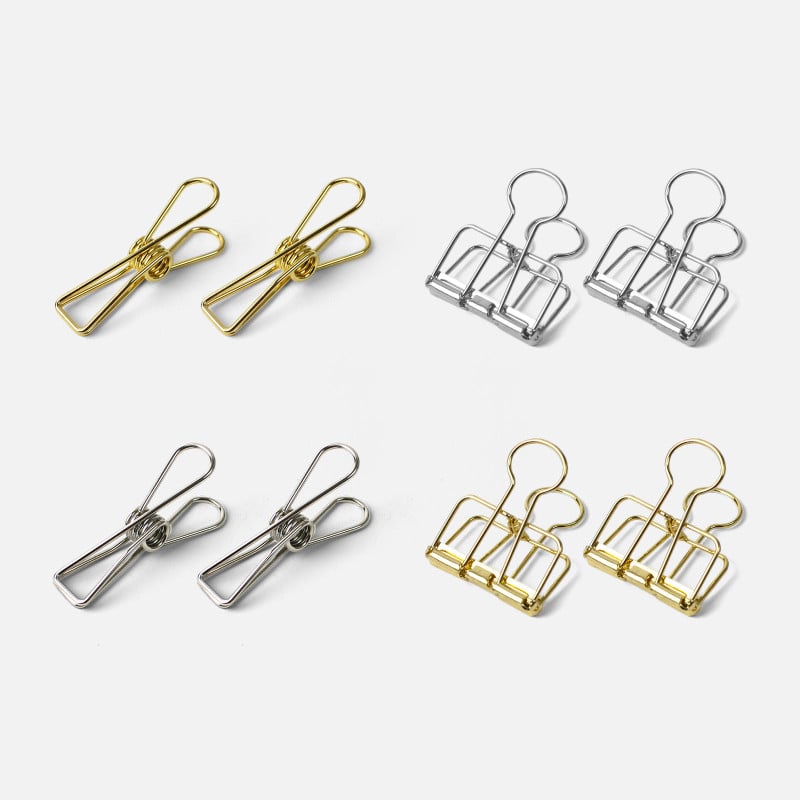 Set of 8 small clamps with...