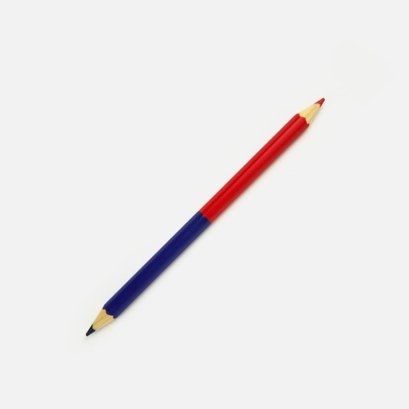 Crayon bicolore - bleu rouge