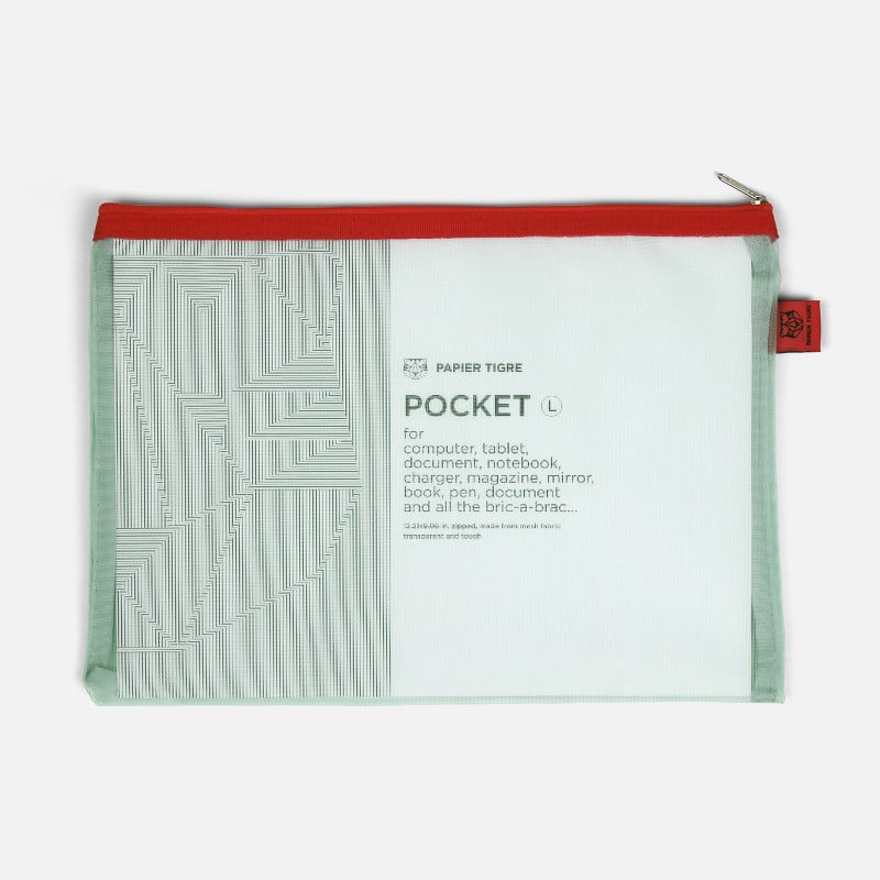 Mesh Pocket L - Green Aqua