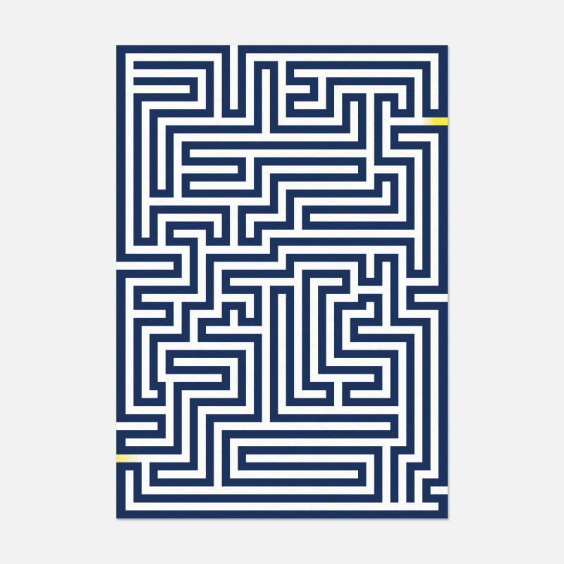 Carte A6 - Labyrinthe