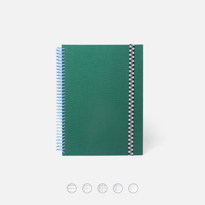 Plain Canvas A5 Notebook - Fir