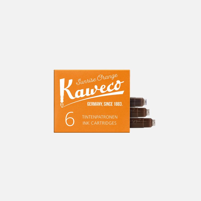 Box of 6 Sunrise Orange cartridges Kaweco