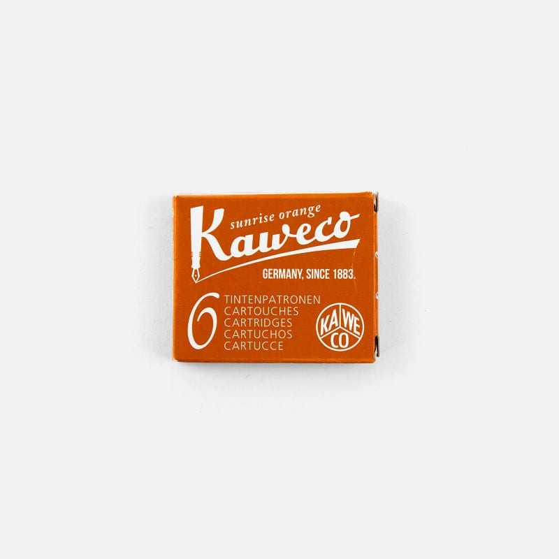 Boite 6 cartouches Sunrise Orange Kaweco