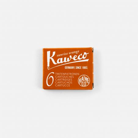 Box of 6 Sunrise Orange cartridges Kaweco