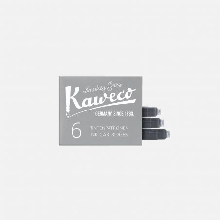 Box 6 cartridges Smokey Grey Kaweco