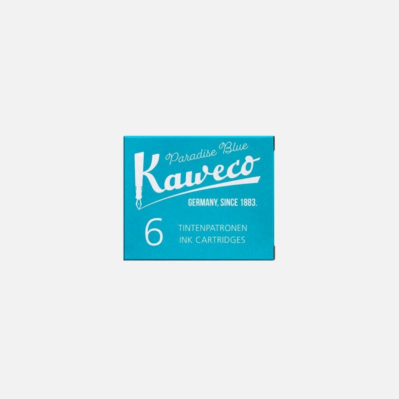 Boite 6 cartouches Paradise Blue Kaweco
